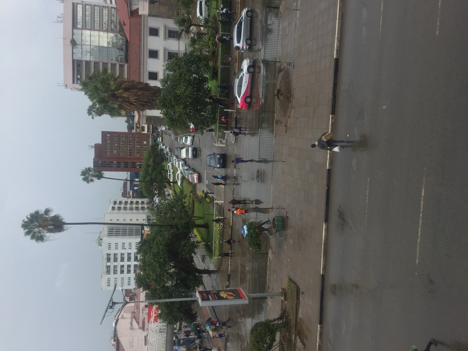 A rainy day in downtown Harare, Zimbabwe